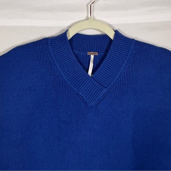 NWT Free People Blue Easy street Cropped Sweater Vest- XS - Picture 5 of 10